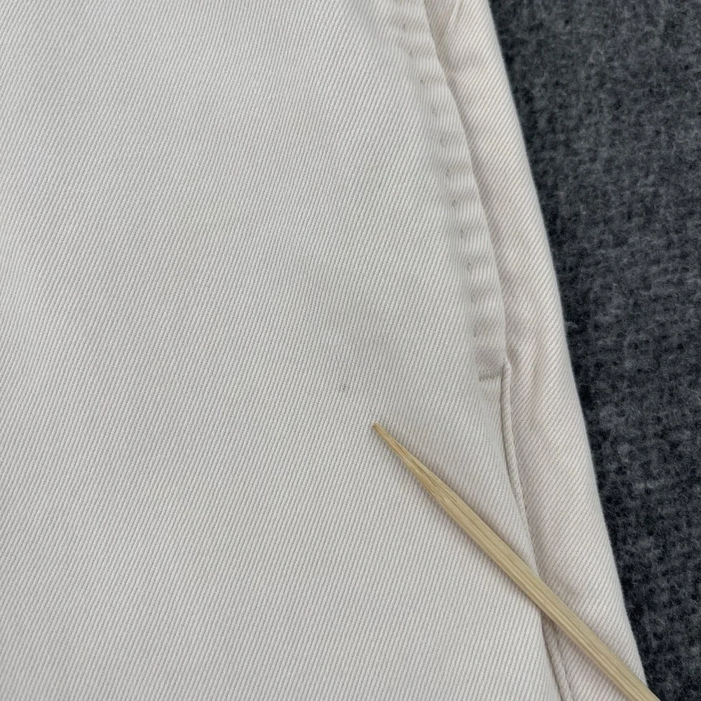 Peter Millar Pants Mens 38x36 Cream White Chino Straight Leg Preppy Casual Crown